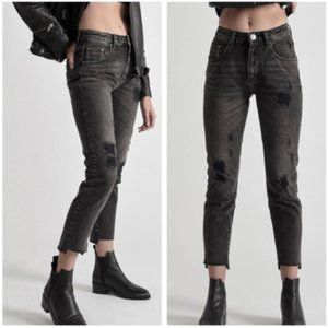 One Teaspoon Ripped High Waist Awesome Baggies